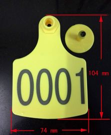 China animal cattle ear tag certificate,laser ear tag,104*74mm,super large ear tag supplier