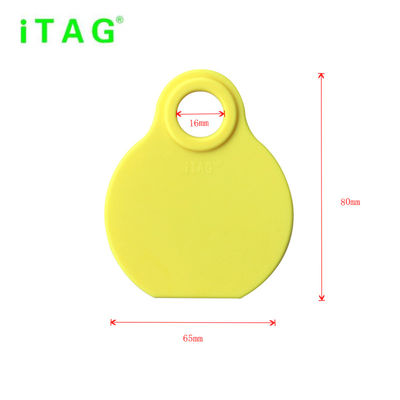 China cattle neck tag,cow ear tag,cattle ID tag,with rope and lock，plastic TPU material,80*65mm,yellow,pink,light blue color supplier