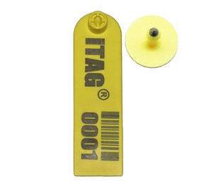 RFID sheep cattle ear tag,RFID ear tag,UHF ear tag,96*27mm,barcode ear tag,plastic TPU,with laser printing number supplier