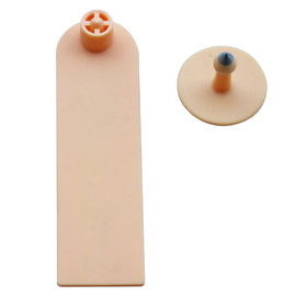 RFID sheep cattle ear tag,RFID ear tag,UHF ear tag,96*27mm,barcode ear tag,plastic TPU,with laser printing number supplier