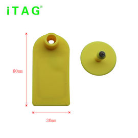 RFID sheep ear tag,60*30mm easy to tracking,UHF read and write data in clip Alien H3,chicken ear tag,8 colors supplier