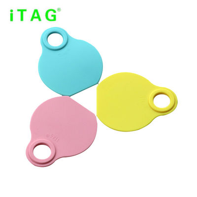 cattle neck tag,cow ear tag,cattle ID tag,with rope and lock，plastic TPU material,80*65mm,yellow,pink,light blue color supplier